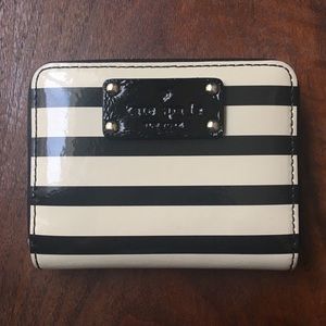 Kate Spade Small Striped Zipper Wallet